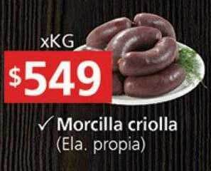 Supermercados Aiello Morcilla criolla oferta