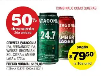 Atomo Conviene Patagonia Cerveza x 473cc oferta