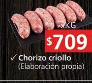 Supermercados Aiello Chorizo criollo oferta