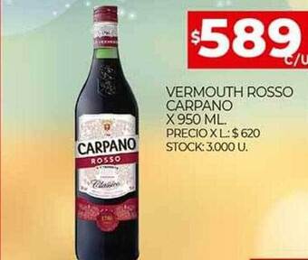 Supermercados DIA Vermouth rosso carpano oferta