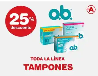 Atomo Conviene 25% descuento, O.b. Tampones oferta