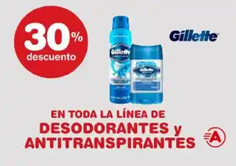 Atomo Conviene 30% descuento, Gillette Desodorantes y Antitranspirantes oferta