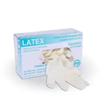 Seguridad guantes de látex (x 2 unidades)