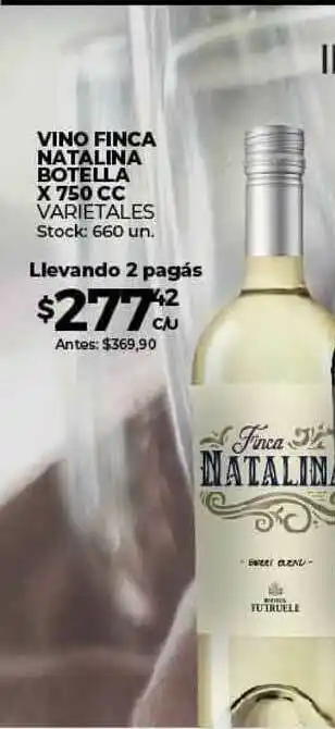 Super MAMI Natalina Vino Finca Botella x 750cc oferta