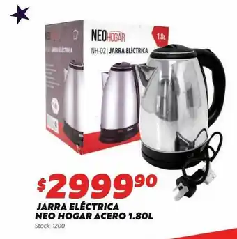 Ferniplast Jarra eléctrica neo hogar acero 1.80l oferta