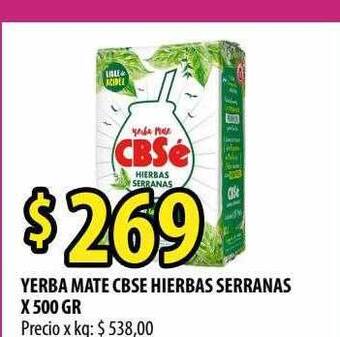 Punto Mayorista Yerba mate cbse hierbas serranas oferta