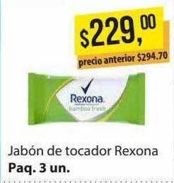Supermercados Damesco Jabón de tocador rexona oferta