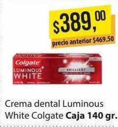 Supermercados Damesco Crema dental luminous white colgate oferta