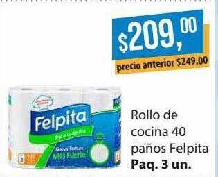 Supermercados Damesco Rollo de cocina 40 paños felpita oferta