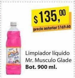 Supermercados Damesco Limpiador líquido mr. musculo glade oferta