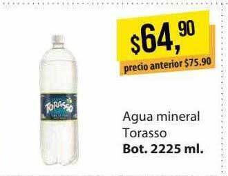 Supermercados Damesco Agua mineral torasso oferta
