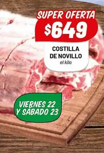 Almacor Costilal de novillo oferta