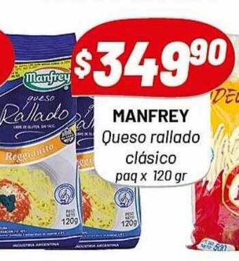 Almacor Manfrey queso rallado clásico oferta