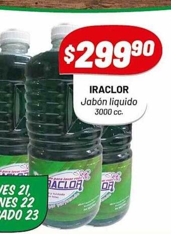 Almacor Iraclor jabón liquido oferta