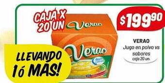 Almacor Verao jugo en polvo vs sabores oferta