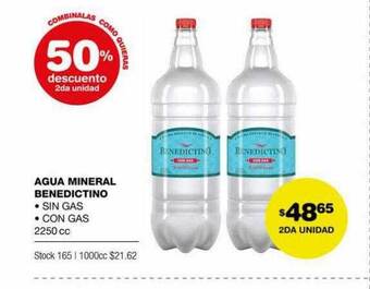 Atomo Conviene Agua mineral benedictino oferta