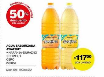 Atomo Conviene Agua saborizada awafrut oferta