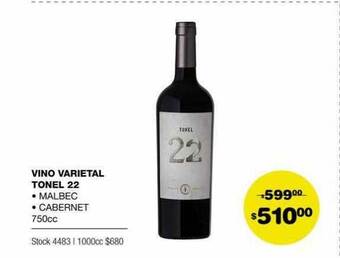 Atomo Conviene Vino varietal tonel 22 oferta