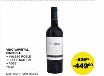 Atomo Conviene Vino varietal sinergia oferta
