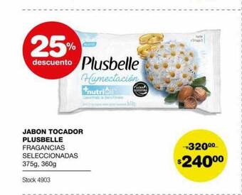 Atomo Conviene Jabon tocador plusbelle 25% descuento oferta