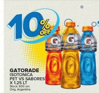 Carrefour Maxi Gatorade isotonica pet vs sabores oferta