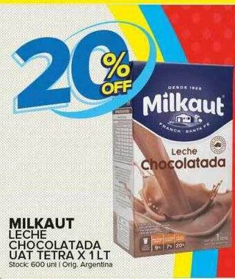 Carrefour Maxi Milkaut leche chocolatada uat tetra oferta