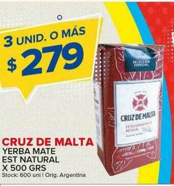 Carrefour Maxi Cruz de malta yerba mate est natural oferta