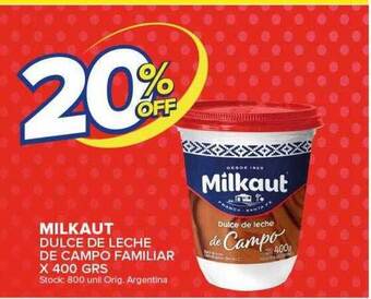 Carrefour Maxi Milkaut dulce de leche de campo familiar oferta