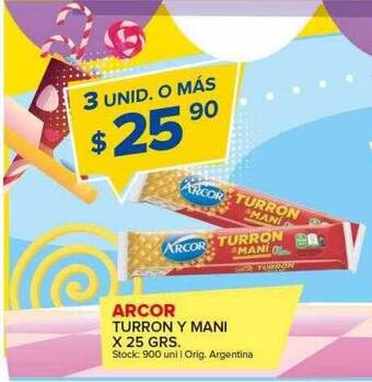 Carrefour Maxi Arcor turron y mani oferta
