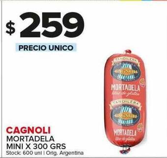 Carrefour Maxi Cagnoli mortadela mini oferta