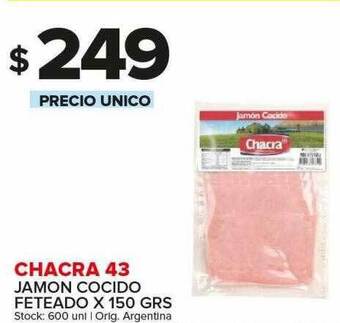 Carrefour Maxi Chacra 43 jamon cocido feteado oferta