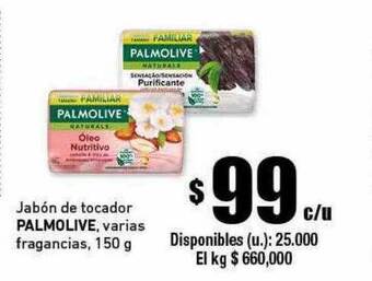 Cooperativa Obrera Jabón de tocador palmolive varias fragancias oferta