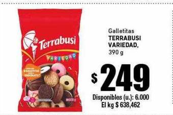 Cooperativa Obrera Galletitas terrabusi variedad oferta
