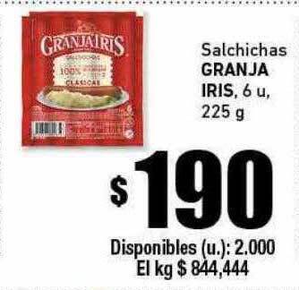 Cooperativa Obrera Salchichas granja iris oferta