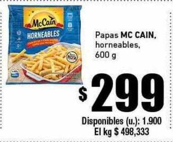 Cooperativa Obrera Papas mc cain horneables oferta