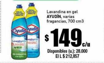 Cooperativa Obrera Lavandina en gel ayudin varias fragancias oferta