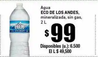 Cooperativa Obrera Agua eco de los andes mineralizada sin gas oferta