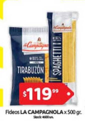 Cordiez Fideos la campagnola oferta