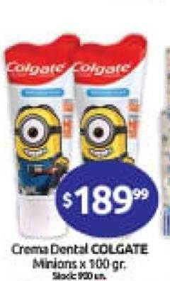 Cordiez Crema dental colgate minions oferta