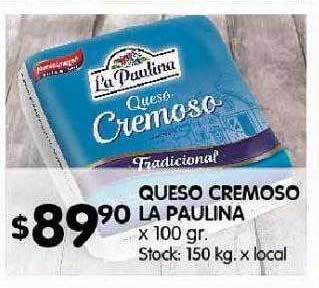 Disco Queso cremoso la paulina oferta