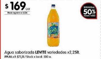 Disco Agua saborizada levite variedades oferta