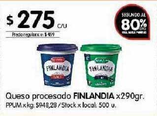 Disco Queso procesado finlandia oferta