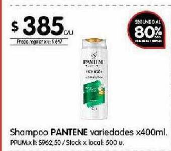 Disco Shampoo pantene variedades oferta