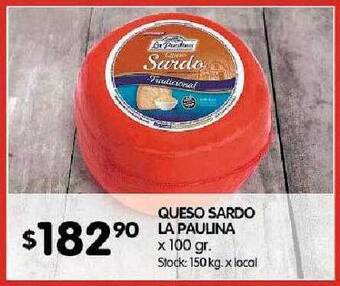 Disco Queso sardo la paulina oferta
