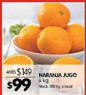 Disco Naranja jugo x kg oferta