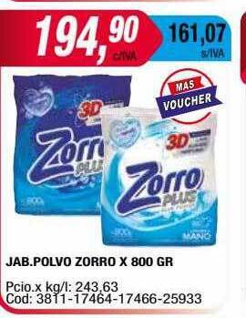 Maxiconsumo Jab. polvo zorro oferta
