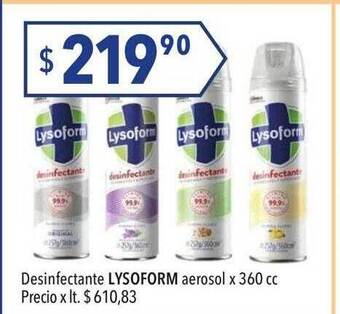 Hergo Desinfectante lysoform aerosol oferta