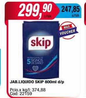 Maxiconsumo Jab. liquido skip oferta