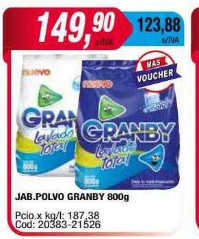 Maxiconsumo Jab. polvo granby oferta