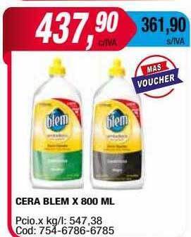 Maxiconsumo Cera blem oferta